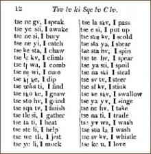 Rev. Daniel Butrick and David Brown, A Cherokee Speller, 1819.