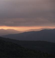 Sunrise at Waterrock Knob.  Photo by Barbara R. Duncan