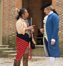 Bullet Standingdeer as Cherokee Emissary at Colonial Williamsburg